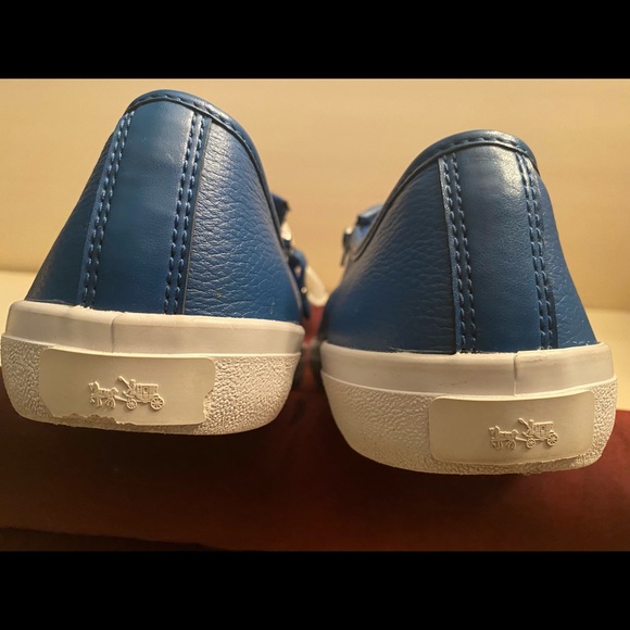 COACH EMPIRE ZIPPERED SNEAKERS ROYAL BLUE SIZE 8.5 EXCELLENT CONDITION - Picture 8 of 11